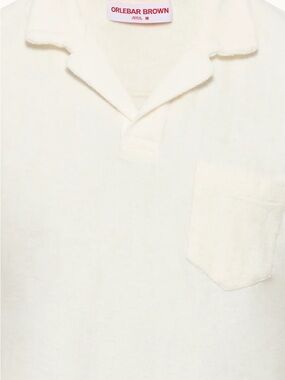 Orlebar Brown Men’s Tailored Fit Cotton Towelling Polo
